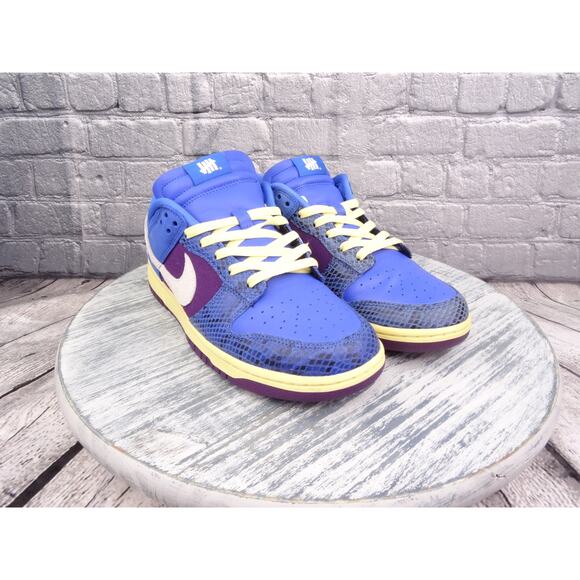 Nike Dunk Low SP Undefeated 5 Signal Blue/White-Night Purple Men 11.5 in Box - Picture 3 of 13